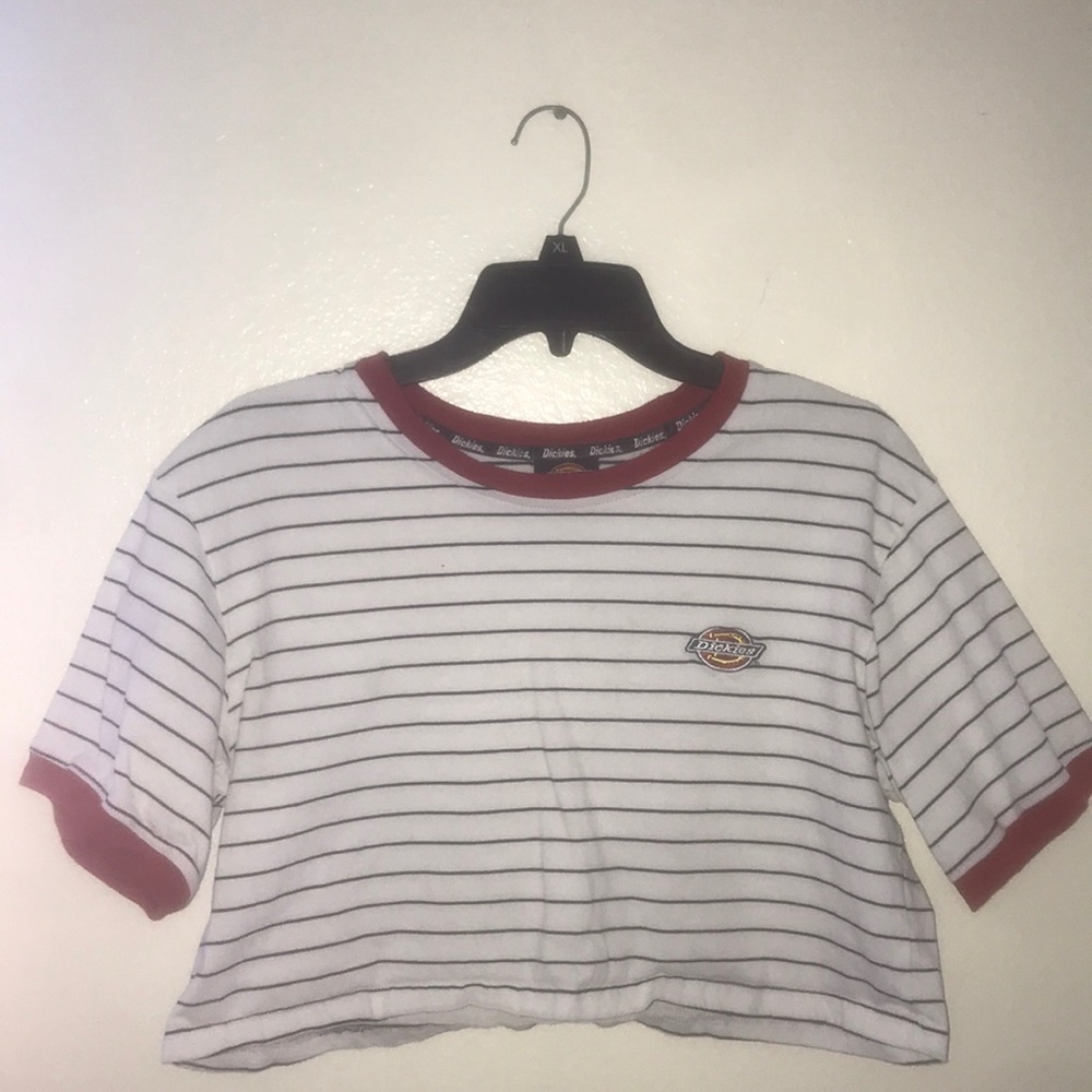 Dickies striped crop top